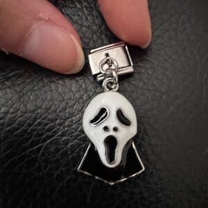 Scream movie Ghostface italian charm link